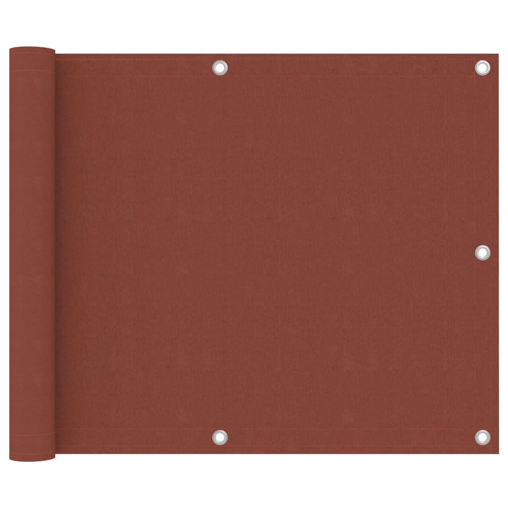 Paravan de balcon, cărămiziu, 75x500 cm, țesătură oxford GartenMobel Dekor