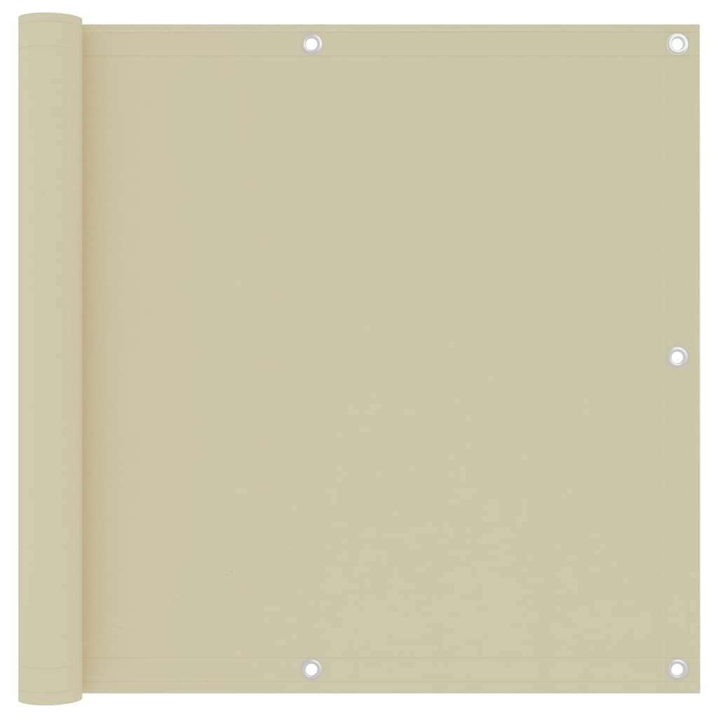 Paravan de balcon, crem, 90x500 cm, țesătură oxford GartenMobel Dekor