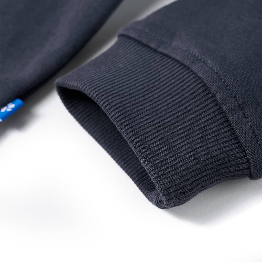 Bluzon cu glugă de copii, jumătate de fermoar, antracit și coniac, 104 GartenMobel Dekor