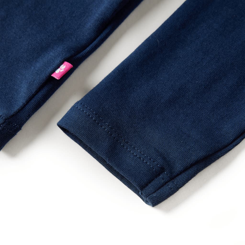 Tricou cu mâneci lungi pentru copii, bleumarin 128 GartenMobel Dekor