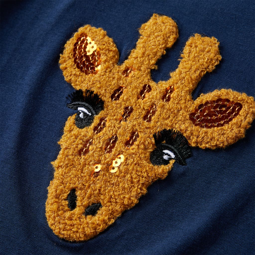 Tricou cu mâneci lungi pentru copii, bleumarin 128 GartenMobel Dekor