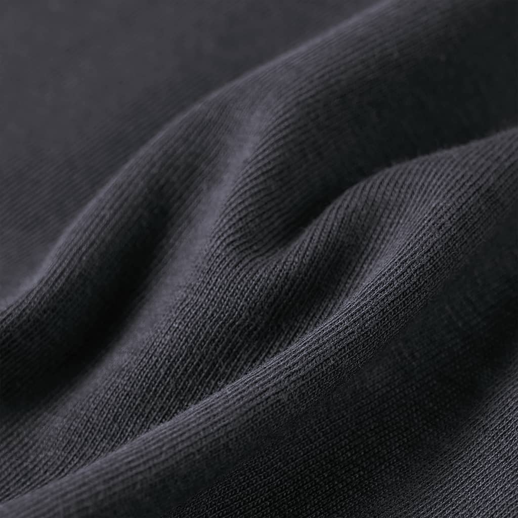 Tricou pentru copii cu mâneci lungi, antracit, 104 GartenMobel Dekor