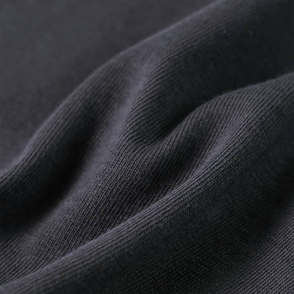 Tricou pentru copii cu mâneci lungi, antracit, 116 GartenMobel Dekor