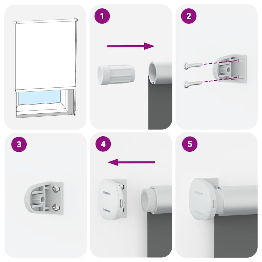 Jaluzea opacă 44,4x100 cm, lățime material 40 cm, negru GartenMobel Dekor