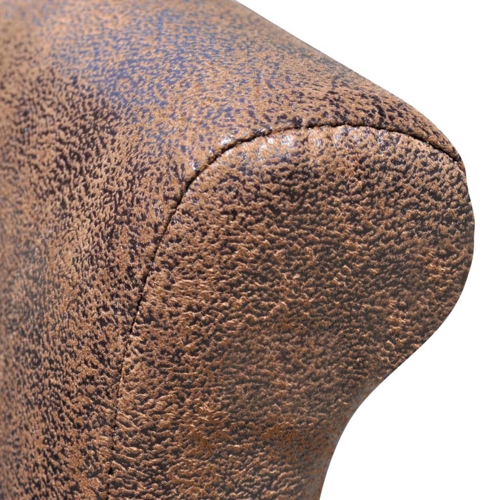 Scaune de sufragerie, 2 buc., maro, piele ecologică GartenMobel Dekor