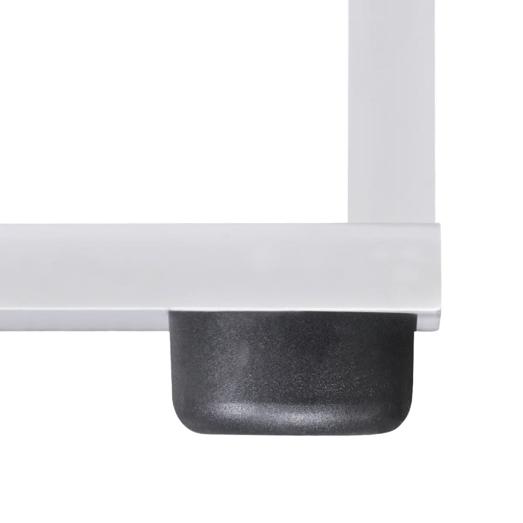 Bibliotecă în trepte / Raft de expunere 107 cm Alb GartenMobel Dekor