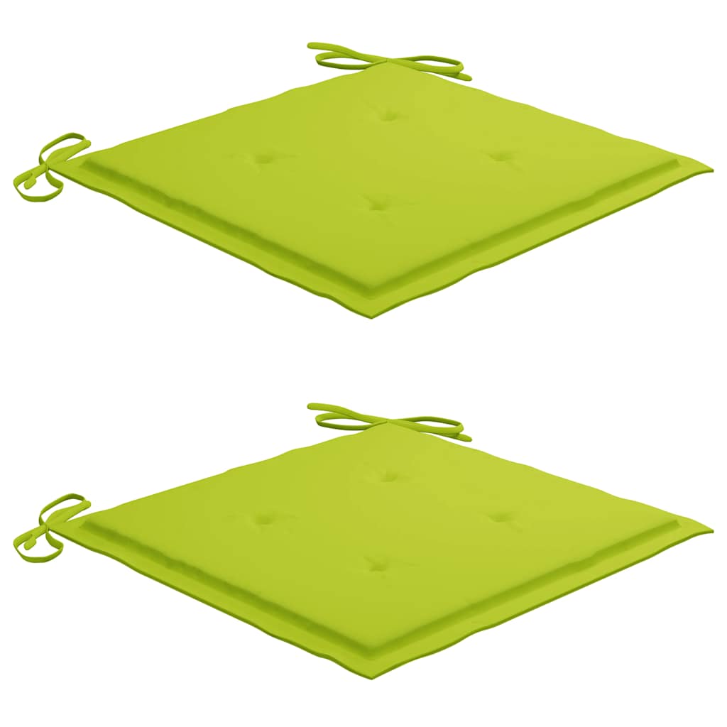 Scaune de grădină cu perne, 2 buc., lemn masiv de tec GartenMobel Dekor