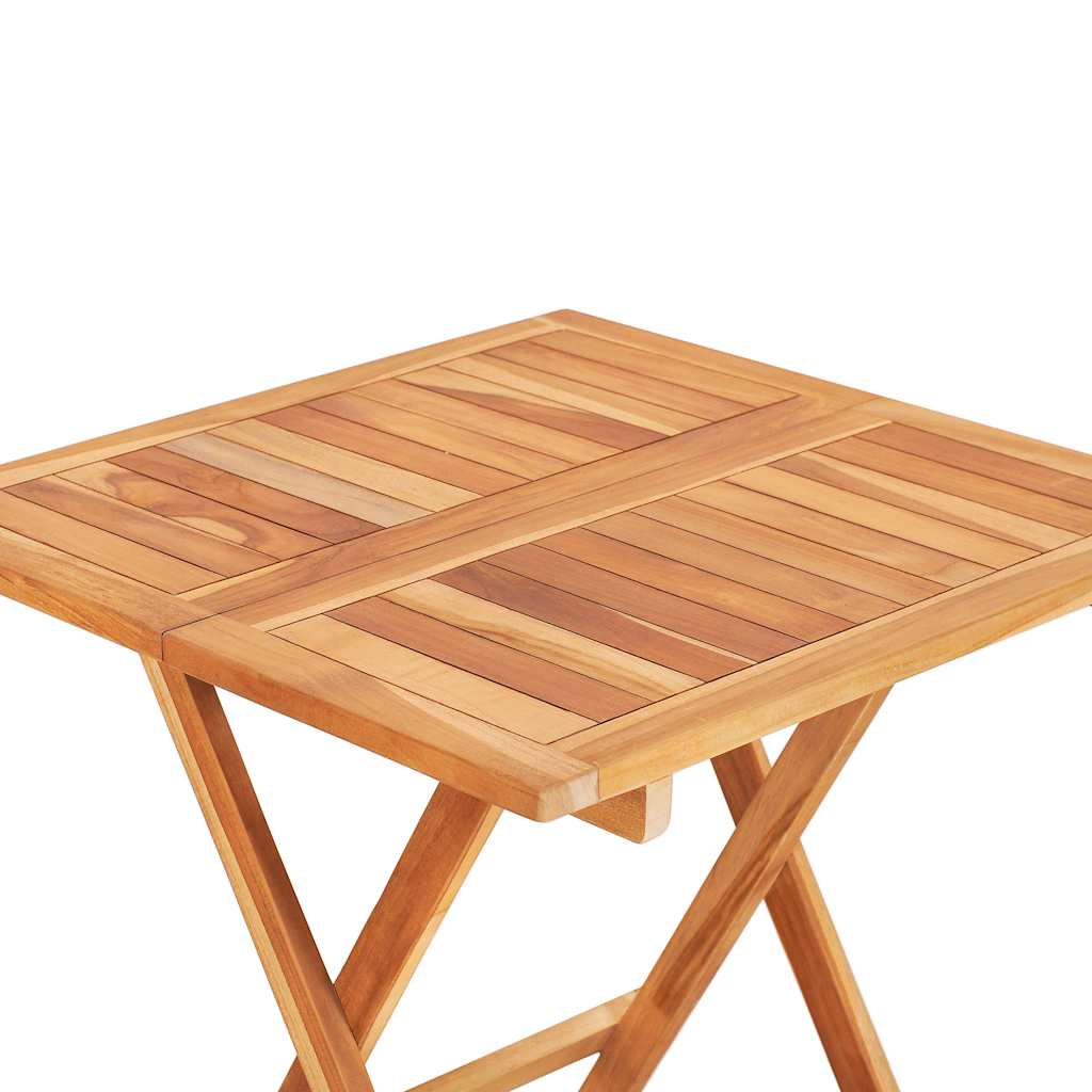 Set mobilier de bistro cu perne gri, 3 piese, lemn masiv de tec GartenMobel Dekor