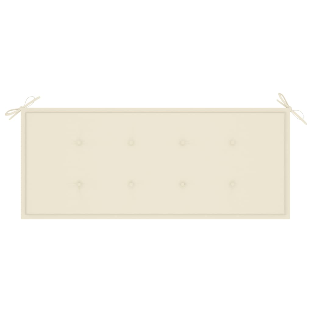 Bancă de grădină cu pernă, 120 cm, lemn masiv de acacia GartenMobel Dekor