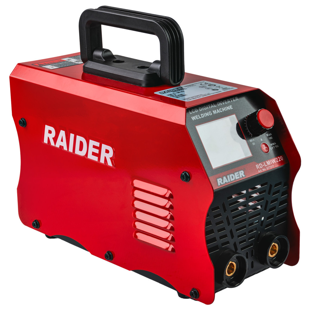 Aparat de sudura inverter 180A LCD RD-LMIW220 Raider Power Tools 077217 HardWork ToolsRange