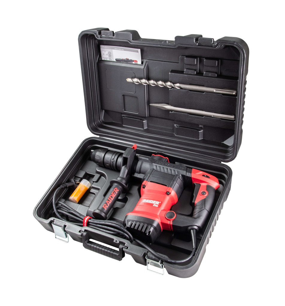 Ciocan rotopercutor 1200W 38mm SDS-max 7J vit. Var. RDP-HD58 Raider Pro 013203 HardWork ToolsRange