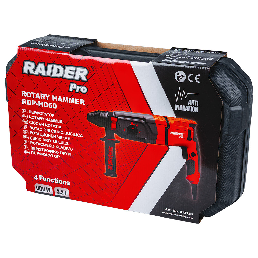 Ciocan rotopercutor 900W 28mm 3,2J 4 funct. ABC RDP-HD60 Raider Power Tools 013128 HardWork ToolsRange