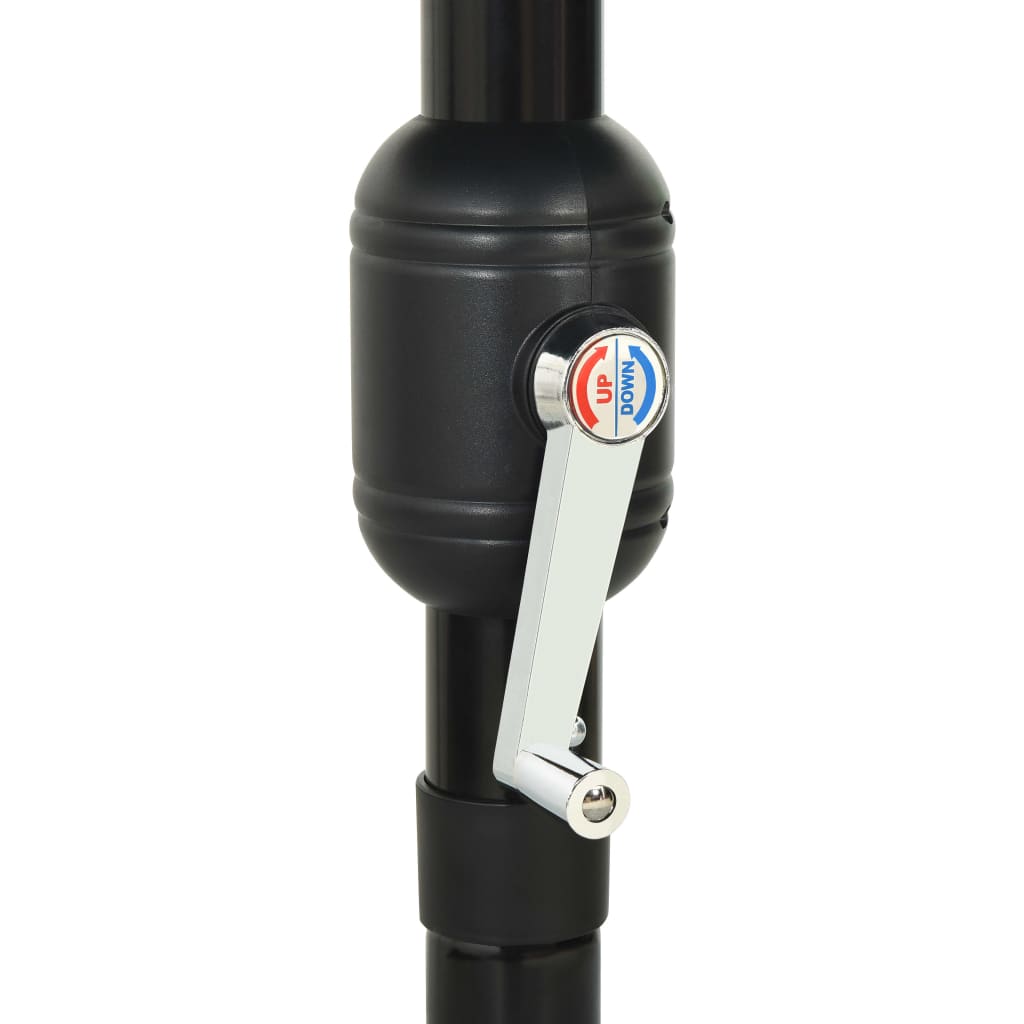 Umbrelă grădină cu 3 niveluri, stâlp aluminiu, nisipiu, 3,5 m GartenMobel Dekor