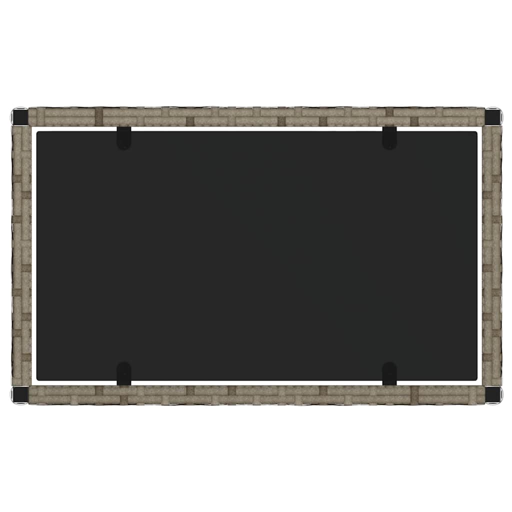 Set mobilier de grădină cu perne, 4 piese, gri, poliratan GartenMobel Dekor