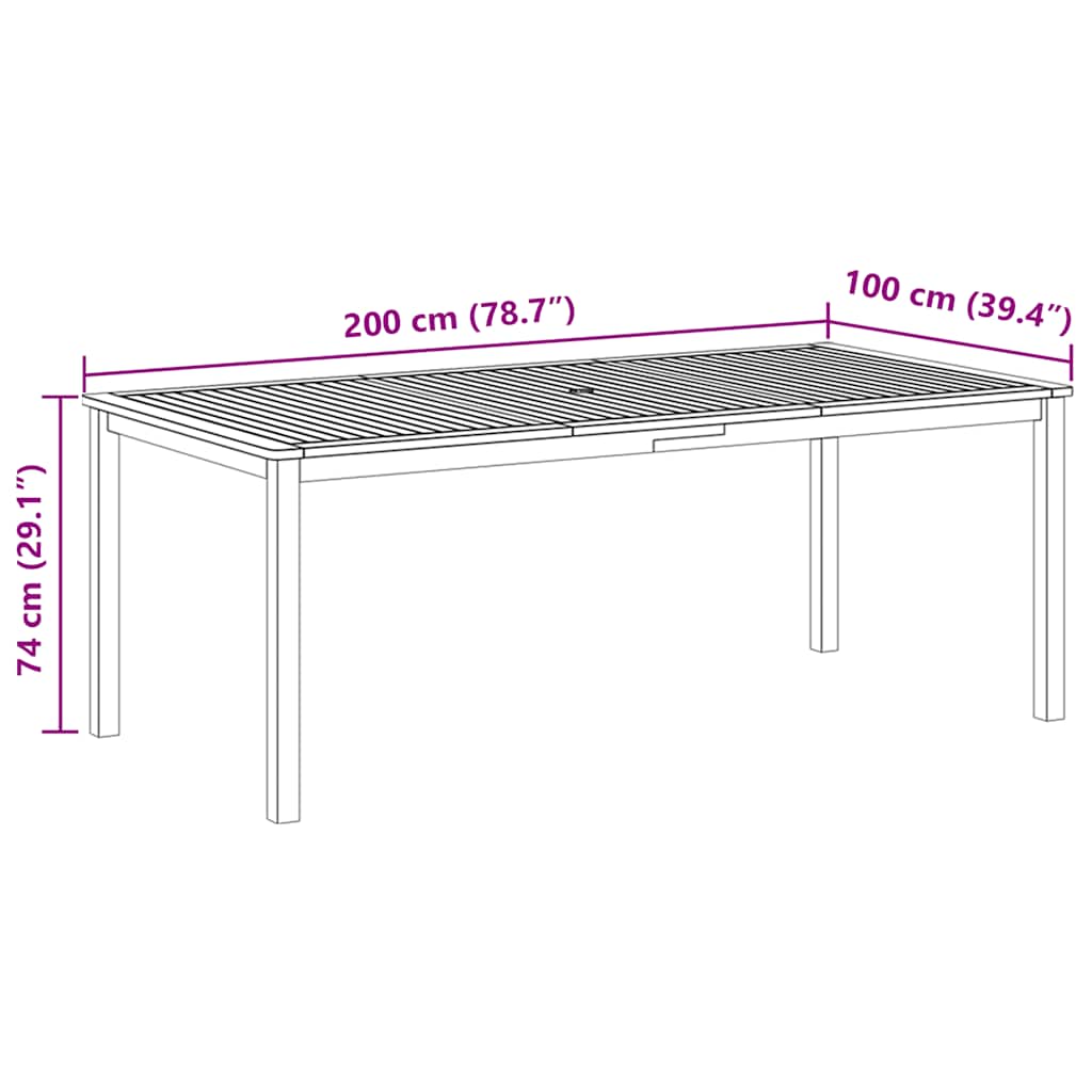 Set mobilier de grădină, 9 piese, maro GartenMobel Dekor