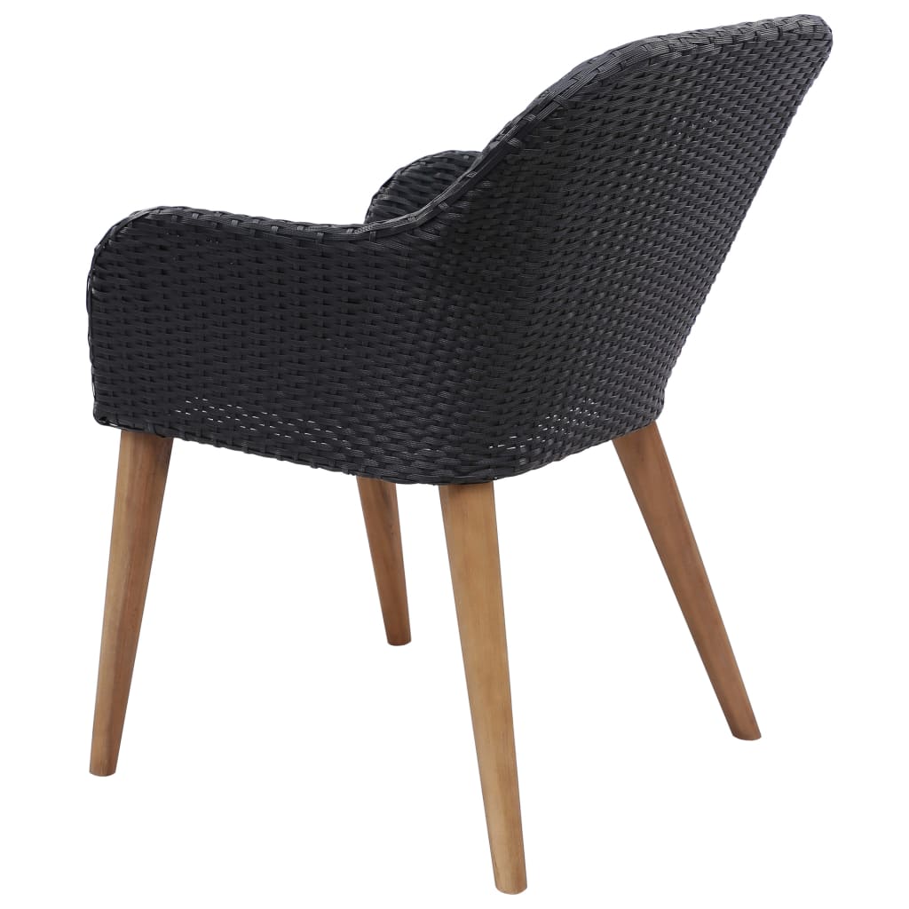 Set mobilier de grădină, 9 piese, negru GartenMobel Dekor