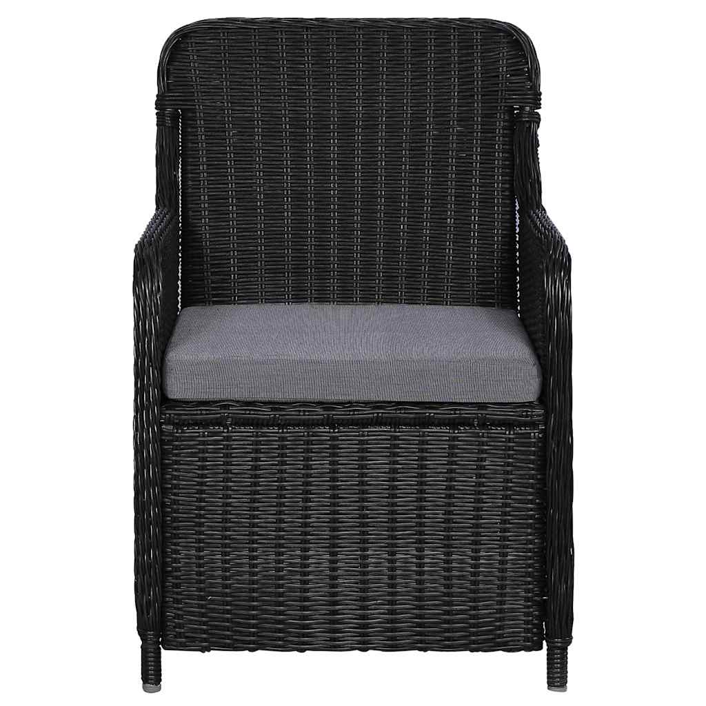 Set mobilier pentru grădină, 7 piese, negru GartenMobel Dekor