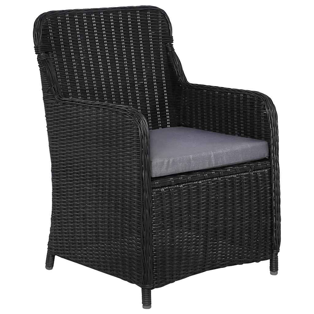 Set mobilier pentru grădină, 7 piese, negru GartenMobel Dekor