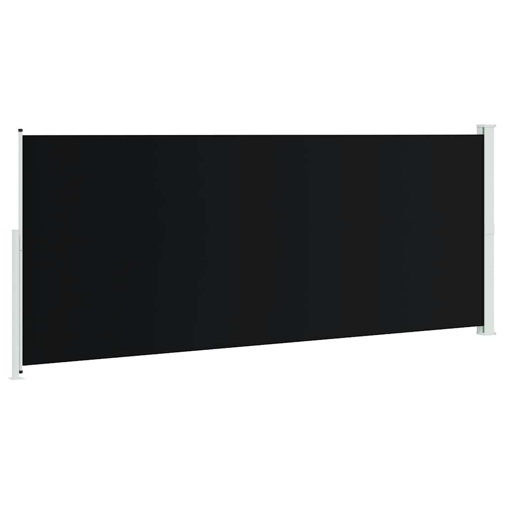 Copertină laterală retractabilă de terasă, negru, 200 x 500 cm GartenMobel Dekor