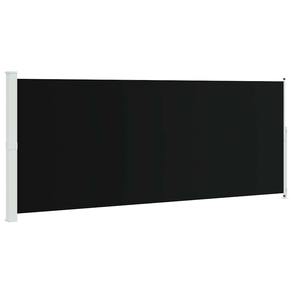 Copertină laterală retractabilă de terasă, negru, 200 x 500 cm GartenMobel Dekor