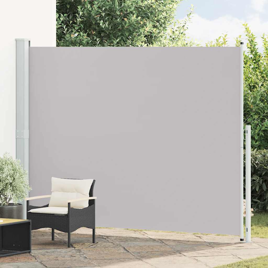 Copertină laterală retractabilă de terasă, gri, 220x300 cm GartenMobel Dekor