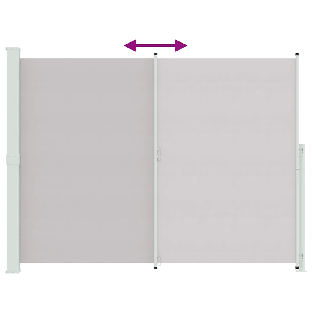 Copertină laterală retractabilă de terasă, gri, 220x300 cm GartenMobel Dekor