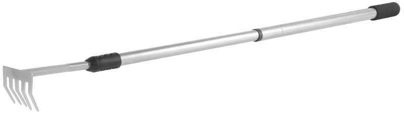 Greblă de grădină Strend Pro Herrison, 5 dinți, mâner telescopic 120 cm
