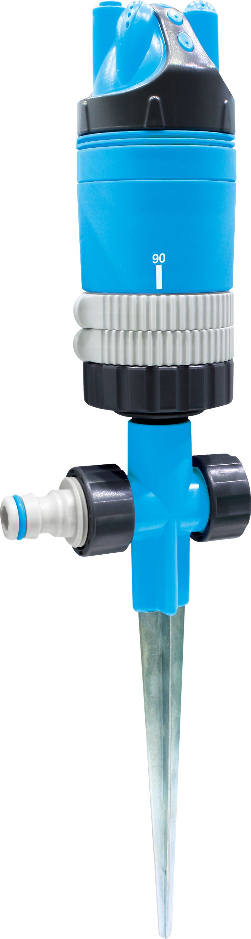 Aspersor rotativ Aquacraft Premium cu tarus, 5 moduri, 360°