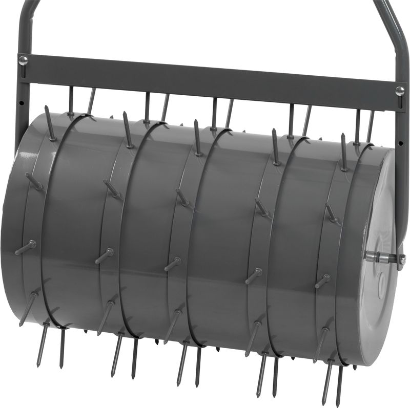 Tăvălug aerator pentru gazon Garden GS001, 59 cm, metal, cu țepi