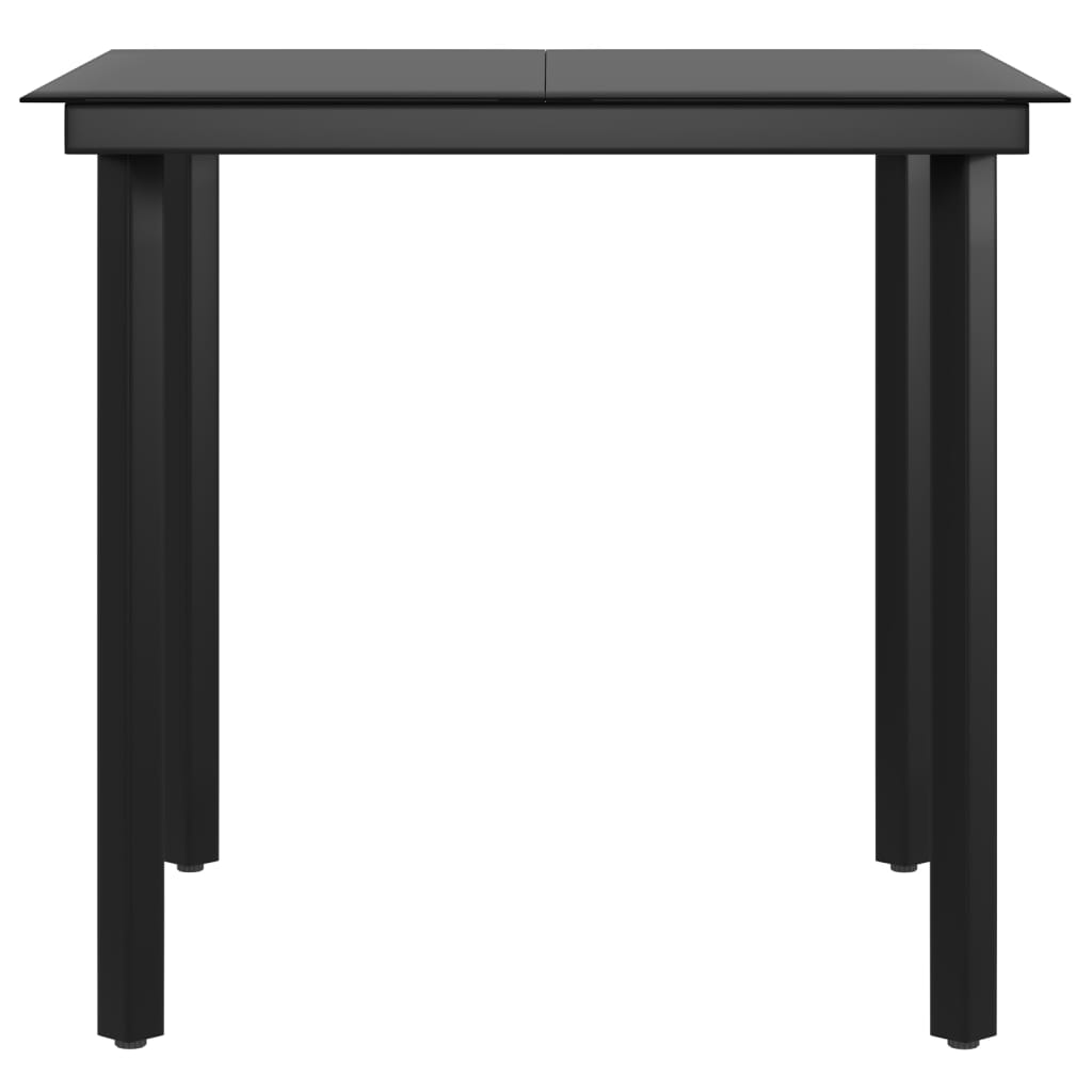 Set mobilier de grădină, cu perne, 3 piese, maro și negru GartenMobel Dekor