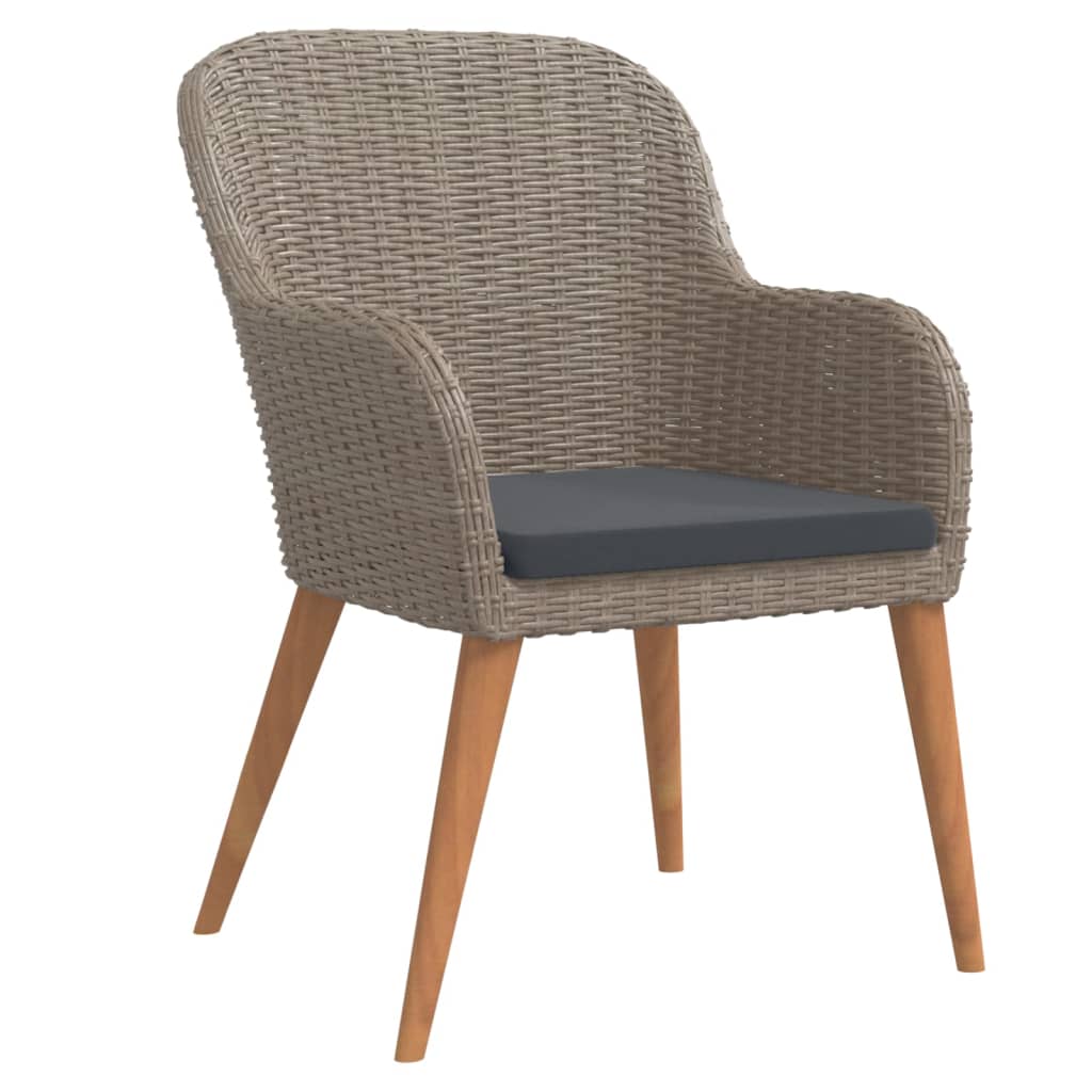 Set de servit masa pentru grădină, 5 piese, cu perne, maro GartenMobel Dekor