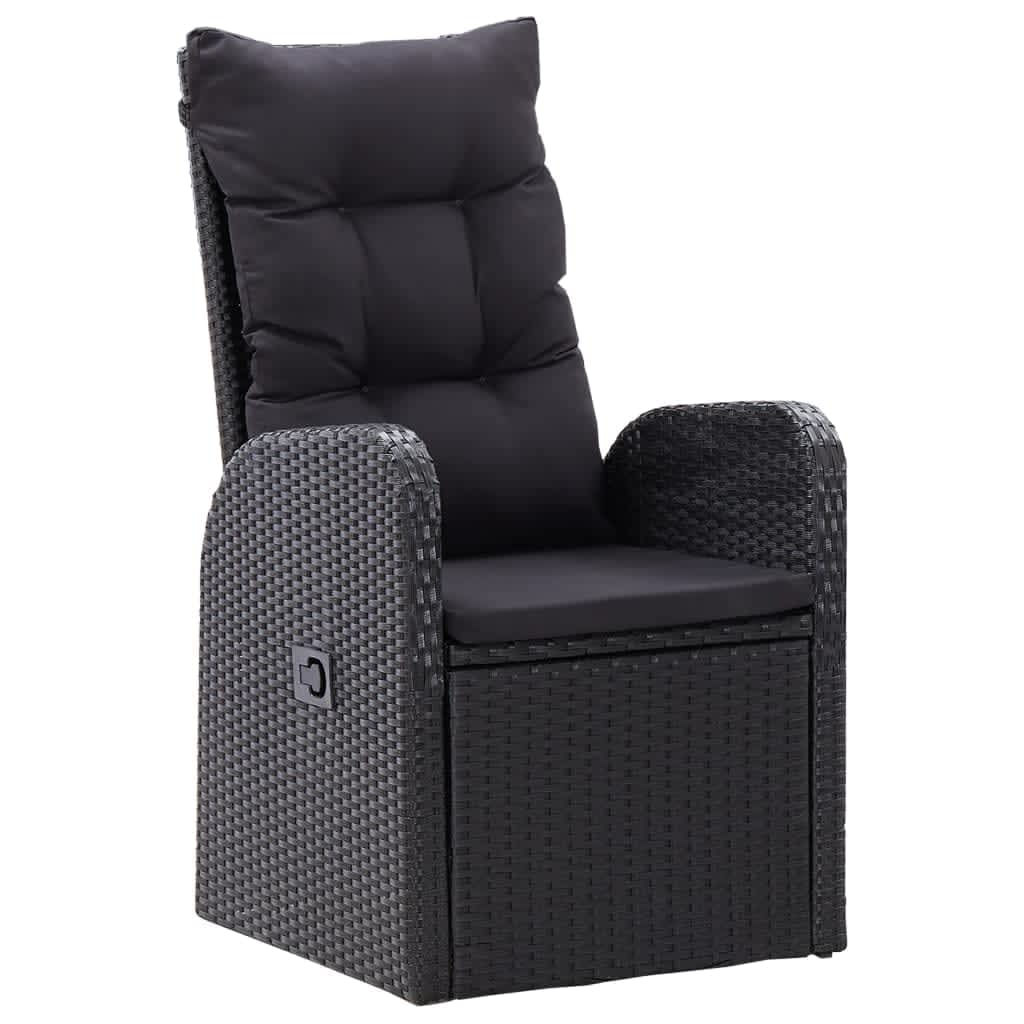 Set mobilier de grădină cu perne, 9 piese, negru GartenMobel Dekor