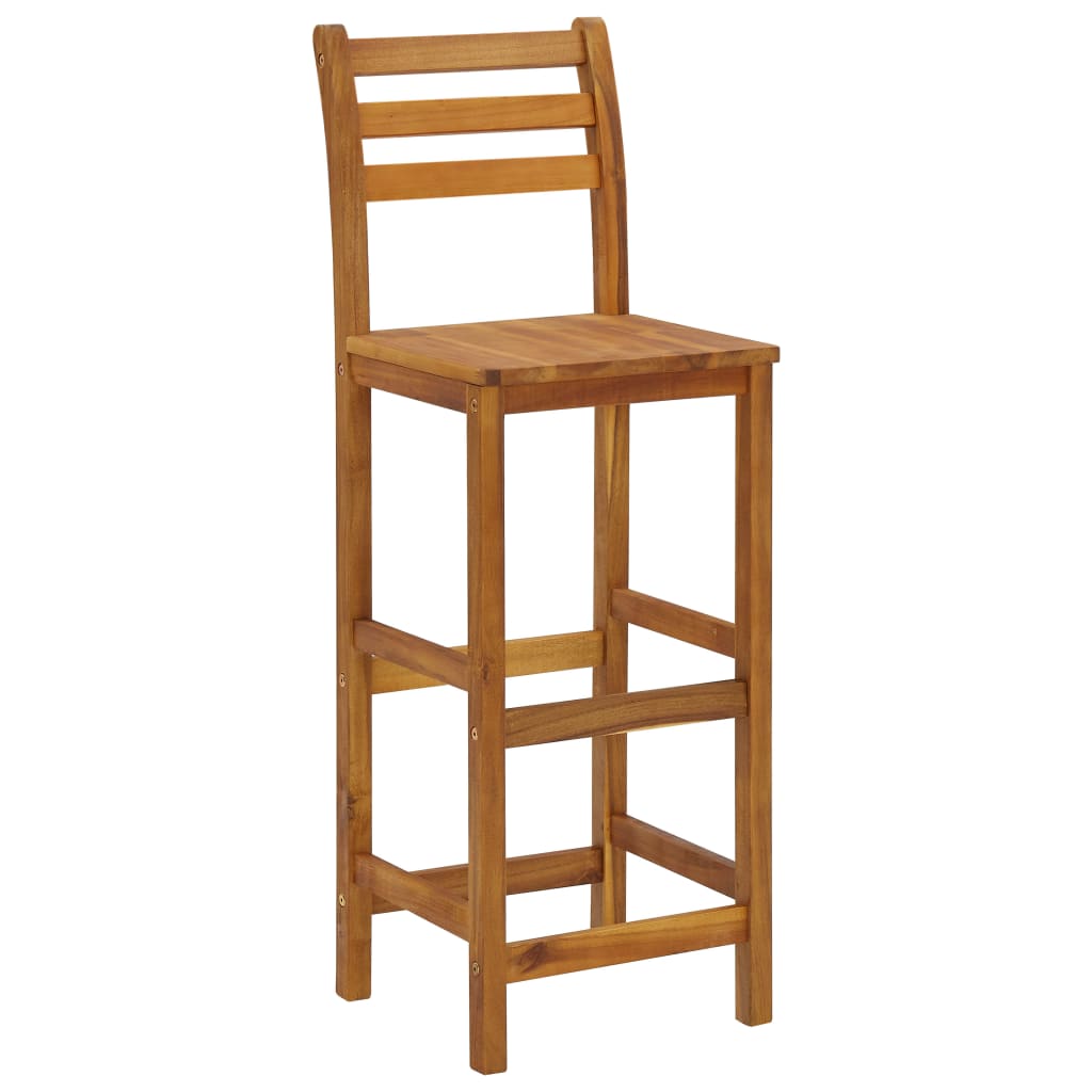 Set mobilier de bar de grădină, 3 piese, lemn masiv de acacia GartenMobel Dekor