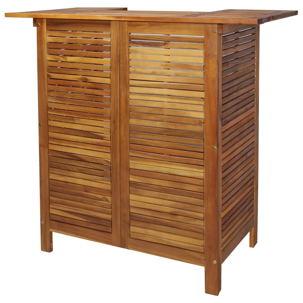 Set mobilier de bar de grădină, 5 piese, lemn masiv de acacia GartenMobel Dekor