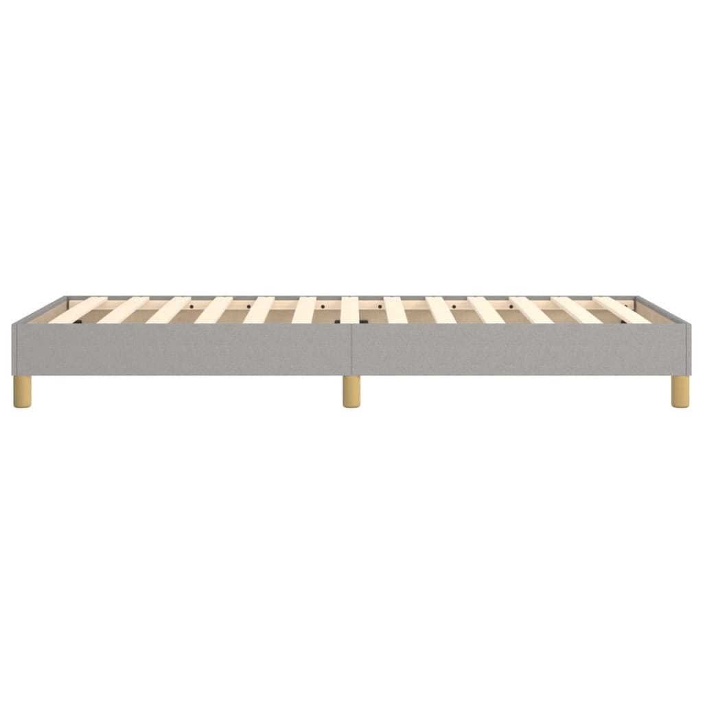 Cadru de pat cu arcuri, gri deschis, 100x200 cm, textil GartenMobel Dekor