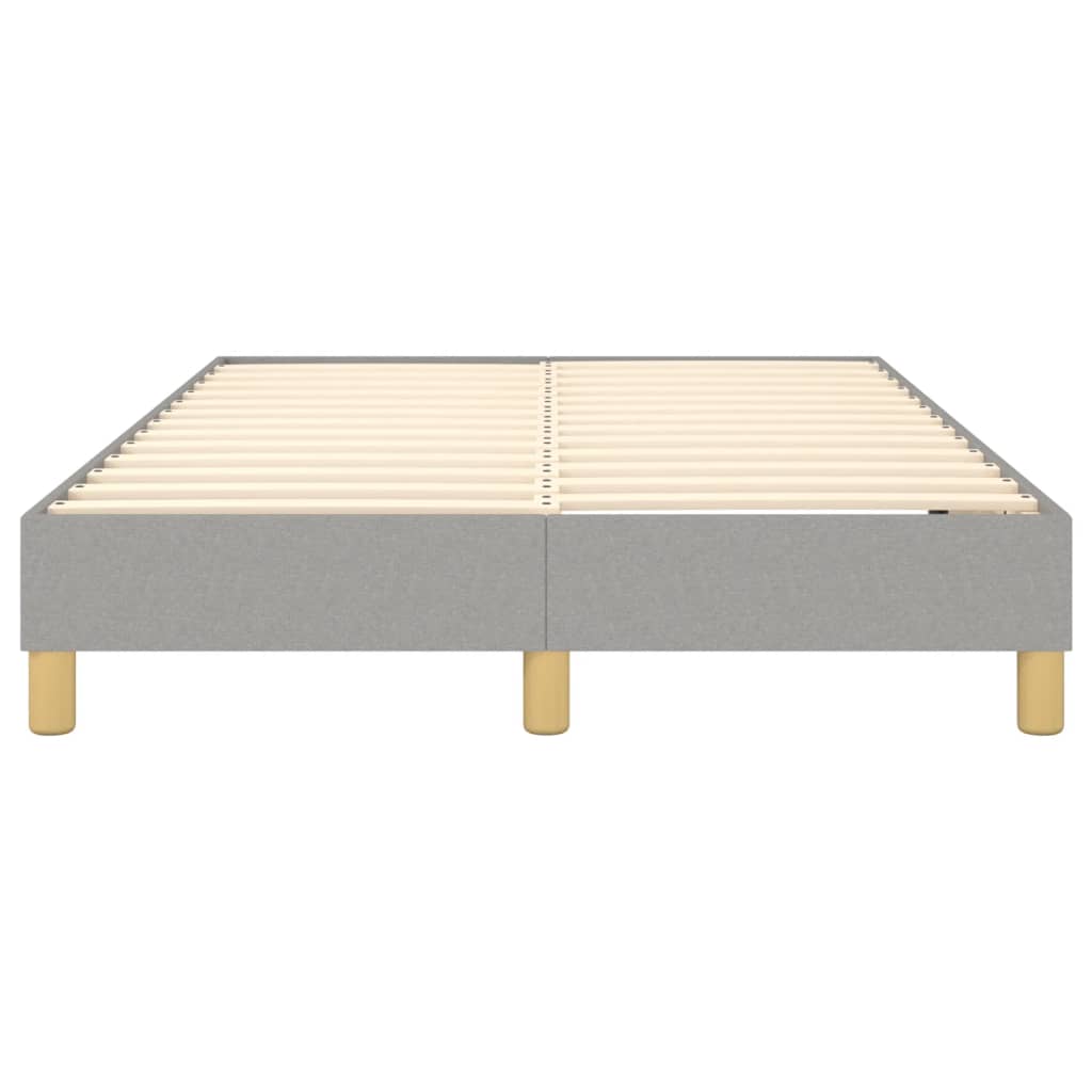 Cadru de pat cu arcuri, gri deschis, 120x200 cm, textil GartenMobel Dekor