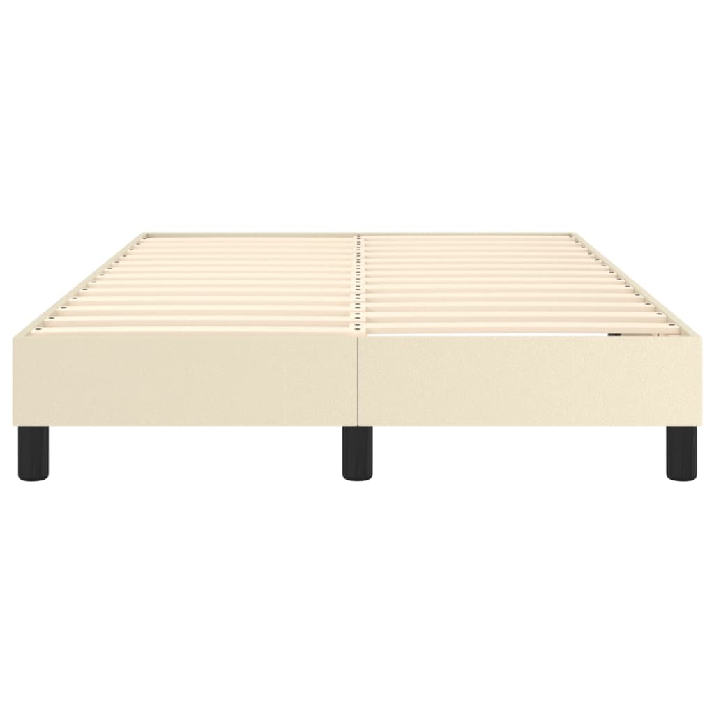 Cadru de pat cu arcuri, crem, 120x200 cm, piele ecologică GartenMobel Dekor