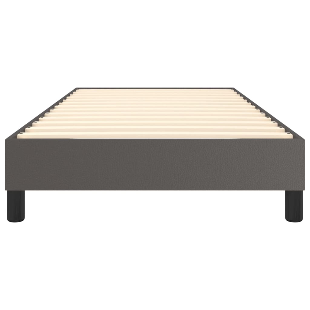 Cadru de pat cu arcuri, gri, 100x200 cm, piele ecologică GartenMobel Dekor