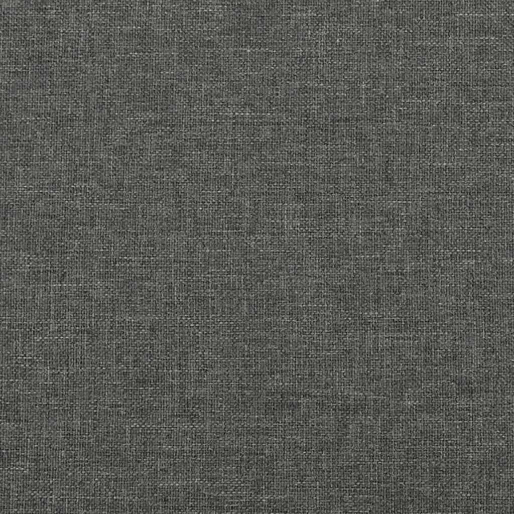 Cadru de pat cu arcuri, gri închis, 140x200 cm, textil GartenMobel Dekor