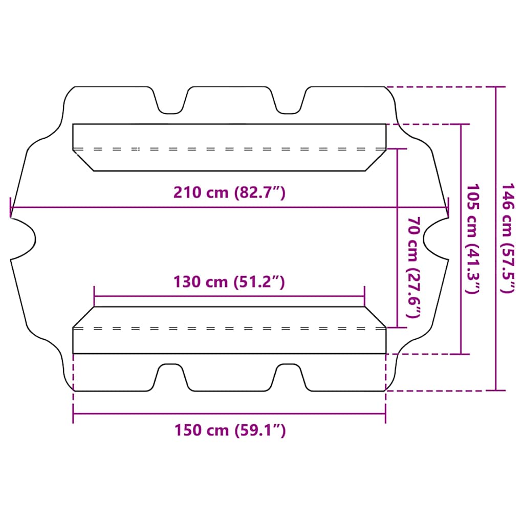 Copertină de rezervă leagăn grădină, bej, 150/130x105/70 cm GartenMobel Dekor
