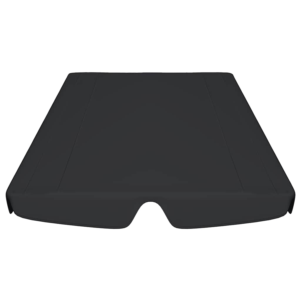 Copertină de rezervă leagăn grădină, negru, 188/168x145/110cm GartenMobel Dekor