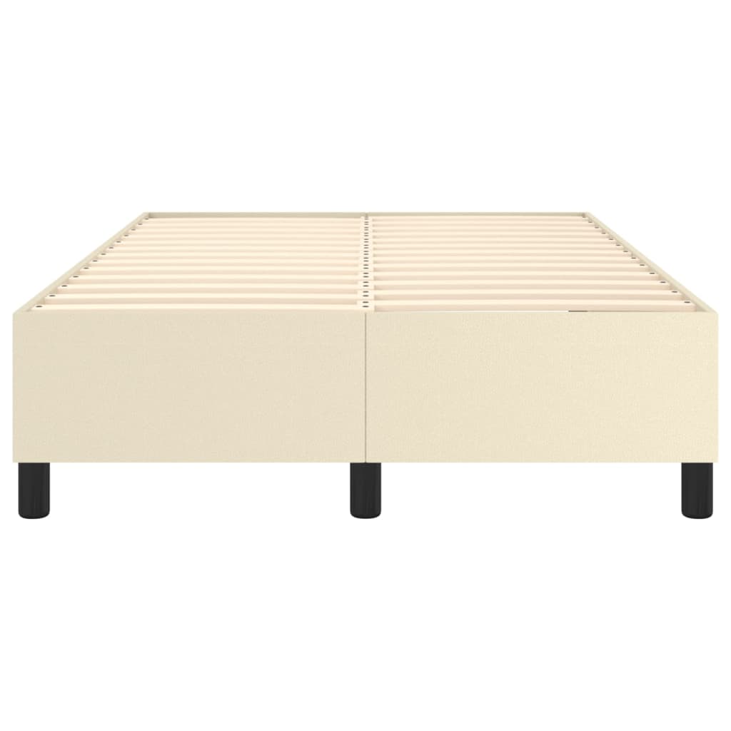 Cadru de pat cu arcuri, crem, 120x200 cm, piele ecologică GartenMobel Dekor