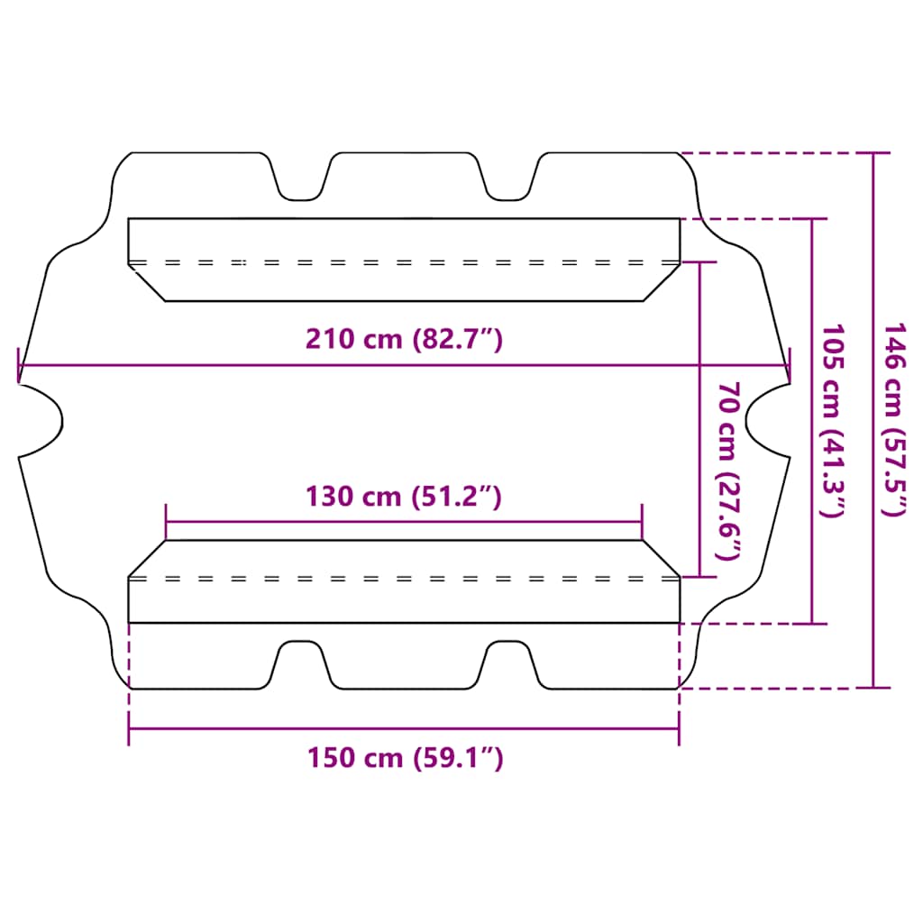 Copertină de rezervă leagăn grădină cărămiziu 150/130x105/70 cm GartenMobel Dekor