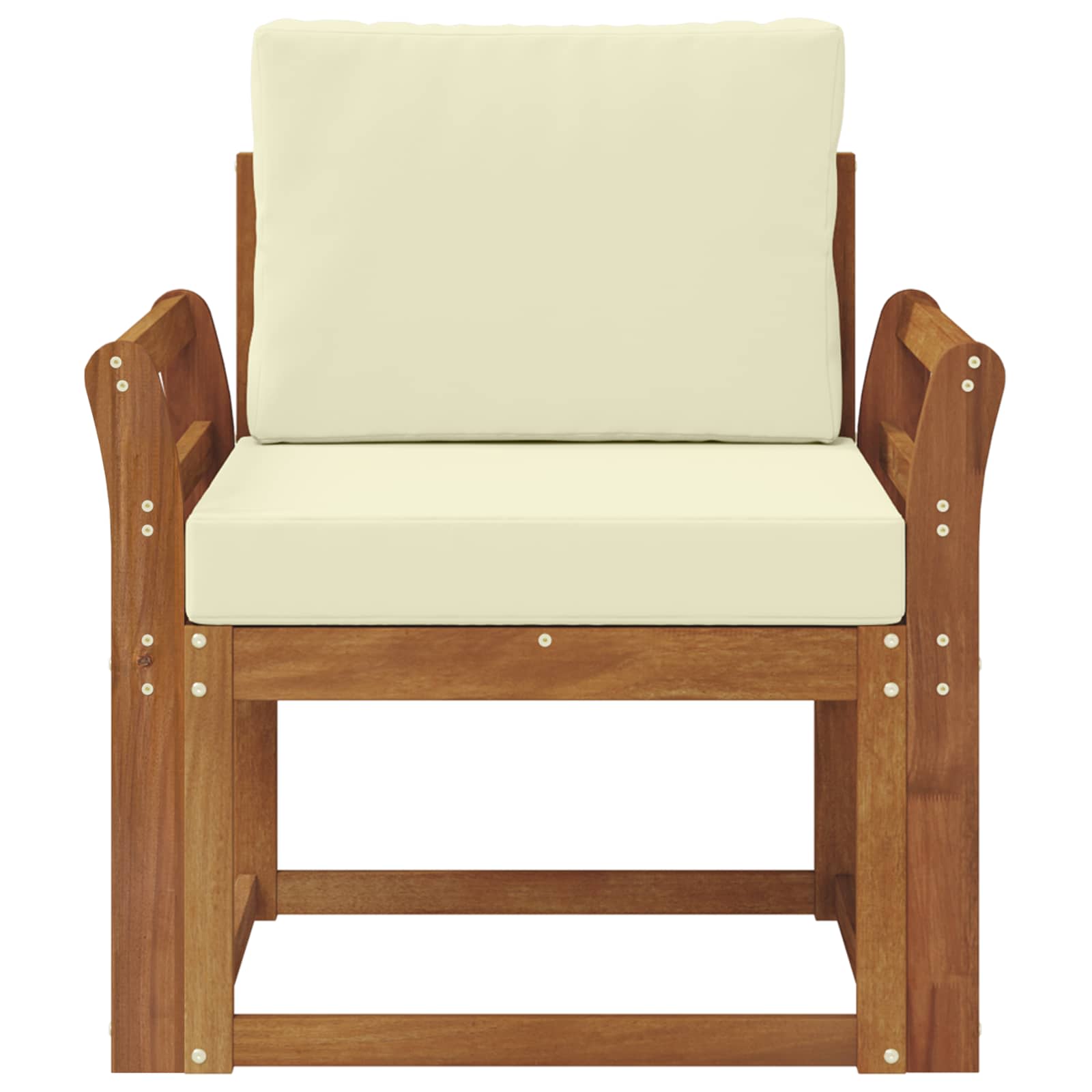 Set de canapele de exterior Lemn de acacia solid și poliester GartenMobel Dekor