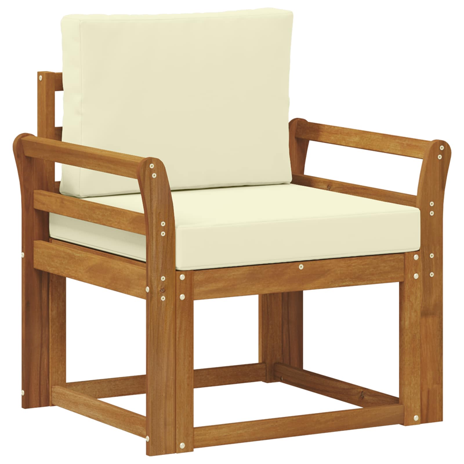 Set de canapele de exterior Lemn de acacia solid și poliester GartenMobel Dekor