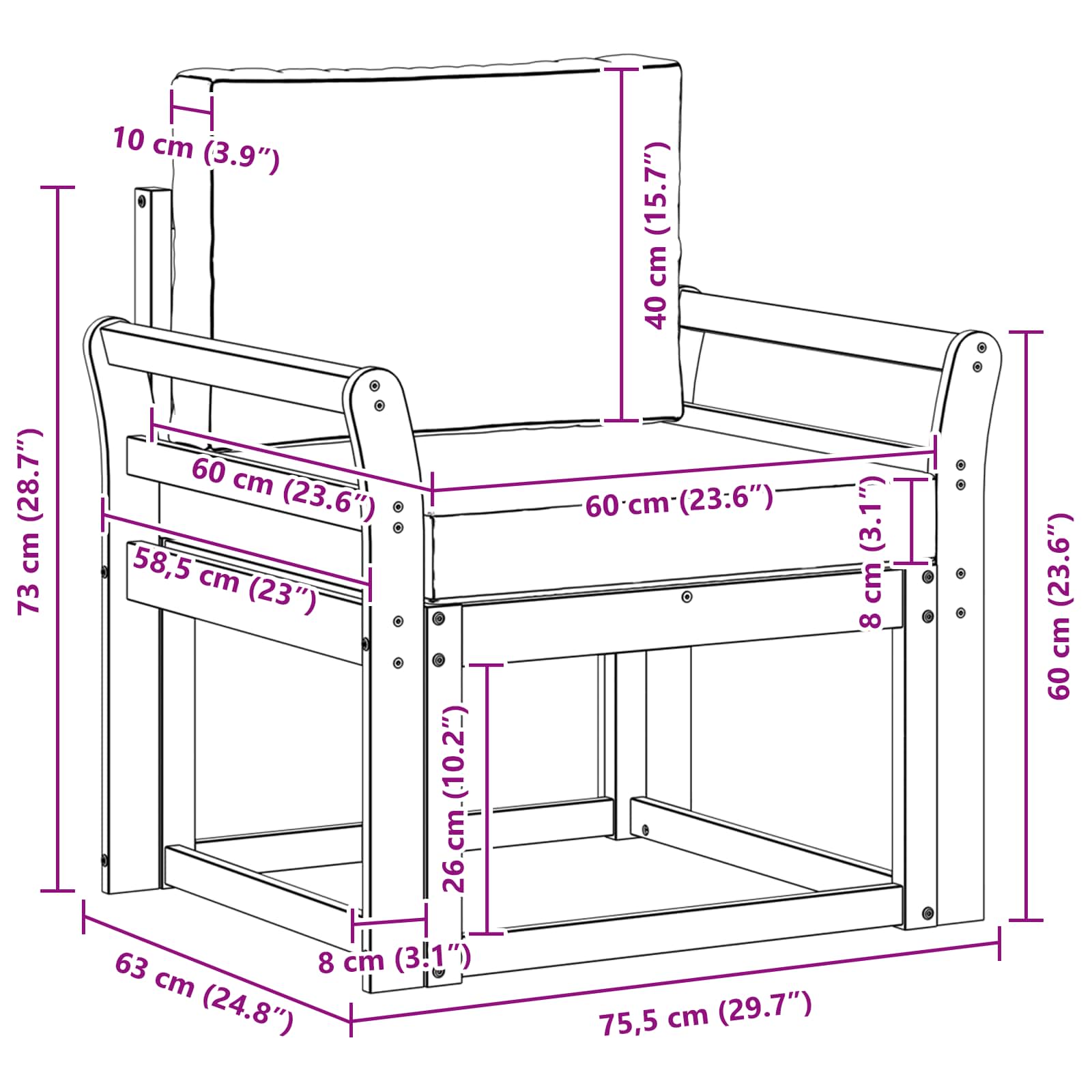 Set de canapele de exterior Lemn de acacia solid și poliester GartenMobel Dekor