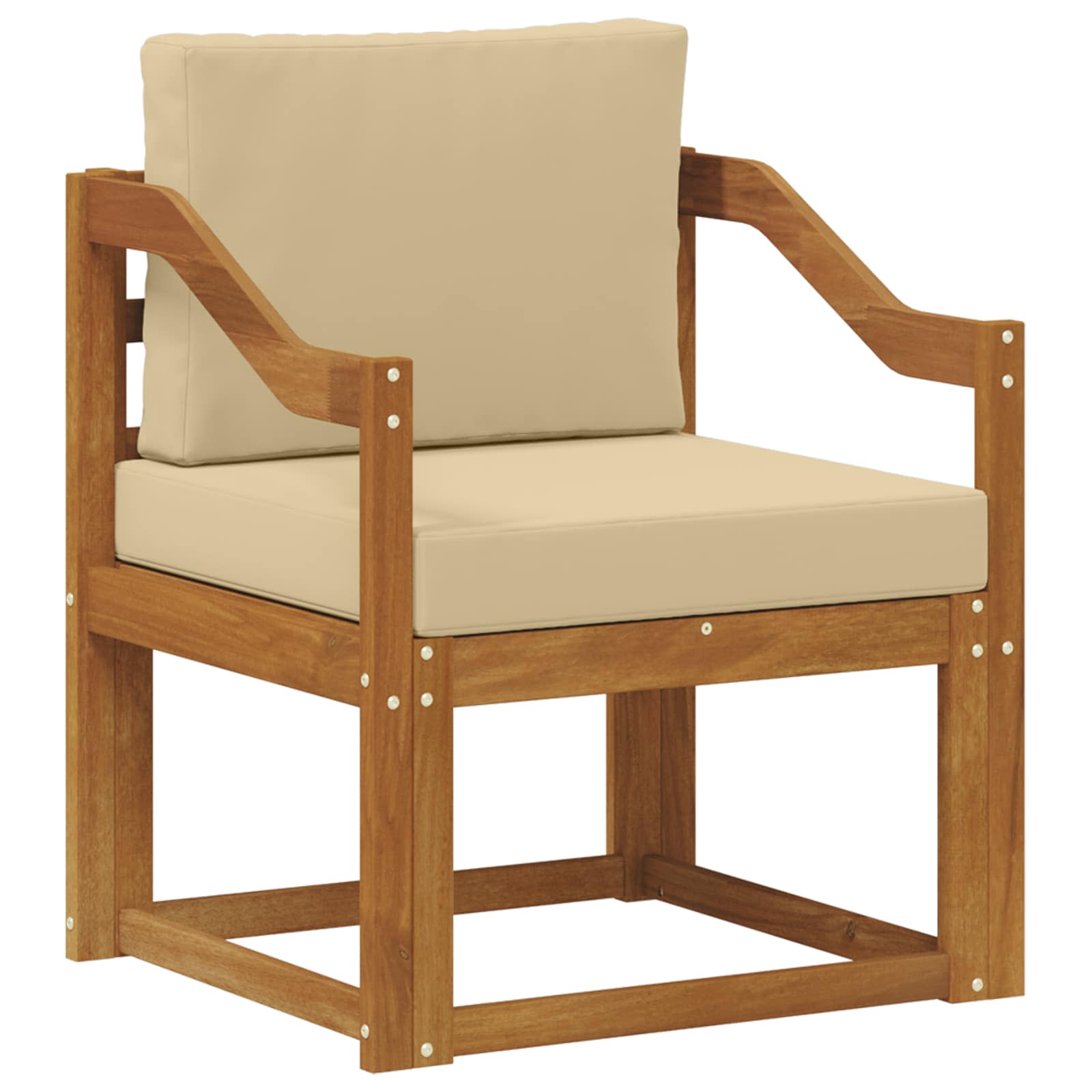 Set de canapele de exterior Lemn de acacia solid și poliester GartenMobel Dekor