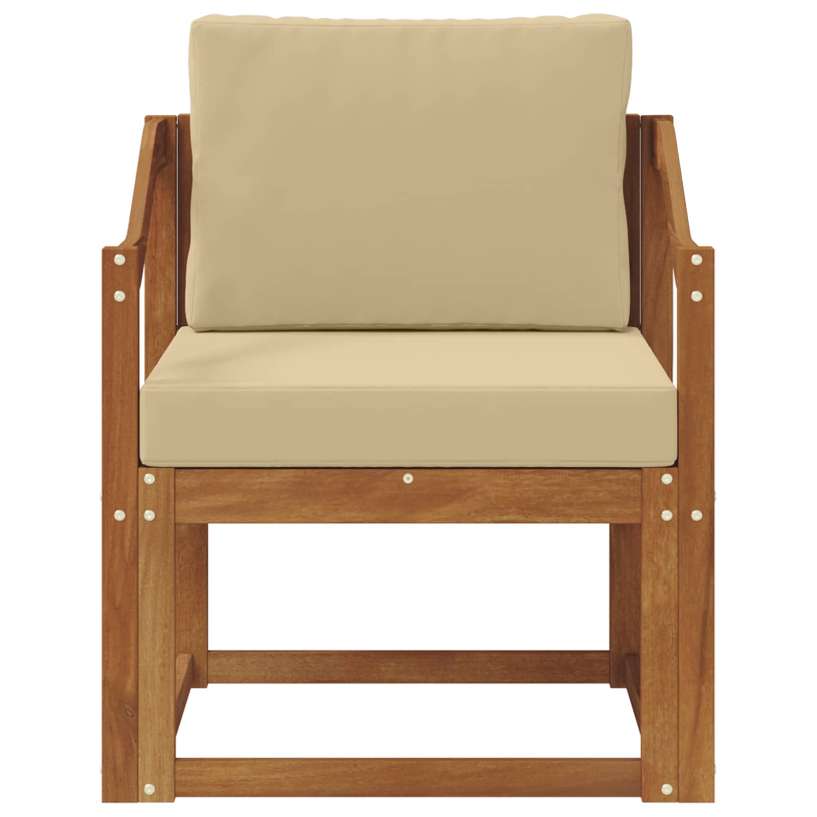 Set de canapele de exterior Lemn de acacia solid și poliester GartenMobel Dekor