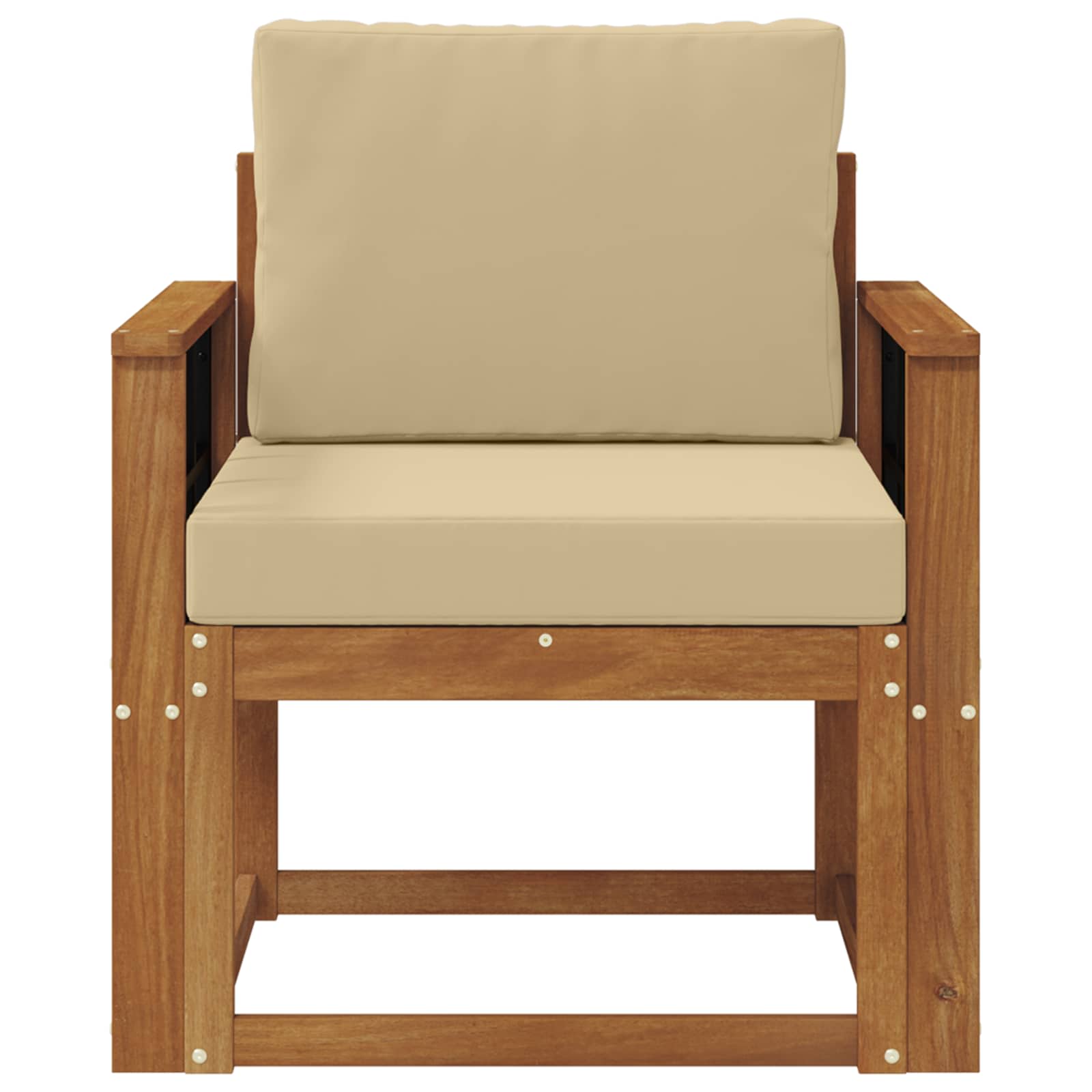 Set de canapele de exterior Lemn de acacia solid și poliester GartenMobel Dekor