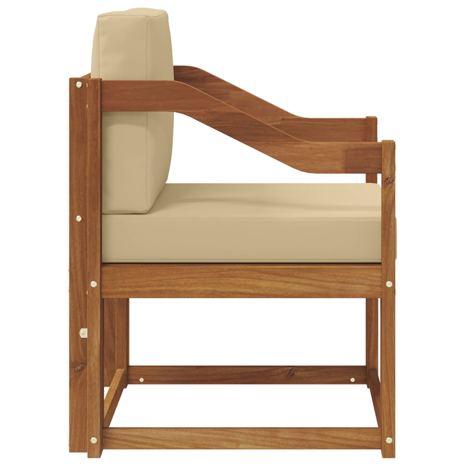 Set de canapele de exterior Lemn de acacia solid și poliester GartenMobel Dekor